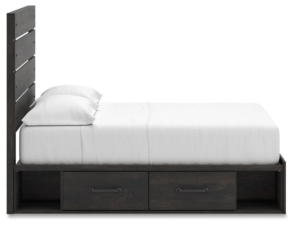 Hollivern Full Panel Storage Bed - Dark Gray (10)