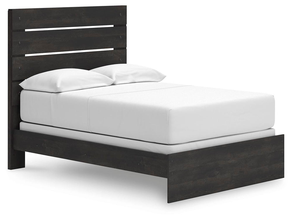 Hollivern Full Panel Bed - Dark Gray (1)