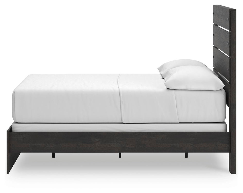 Hollivern Full Panel Bed - Dark Gray (8)