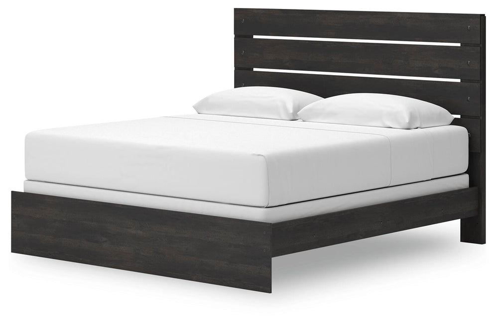 Hollivern King Panel Bed - Dark Gray (5)