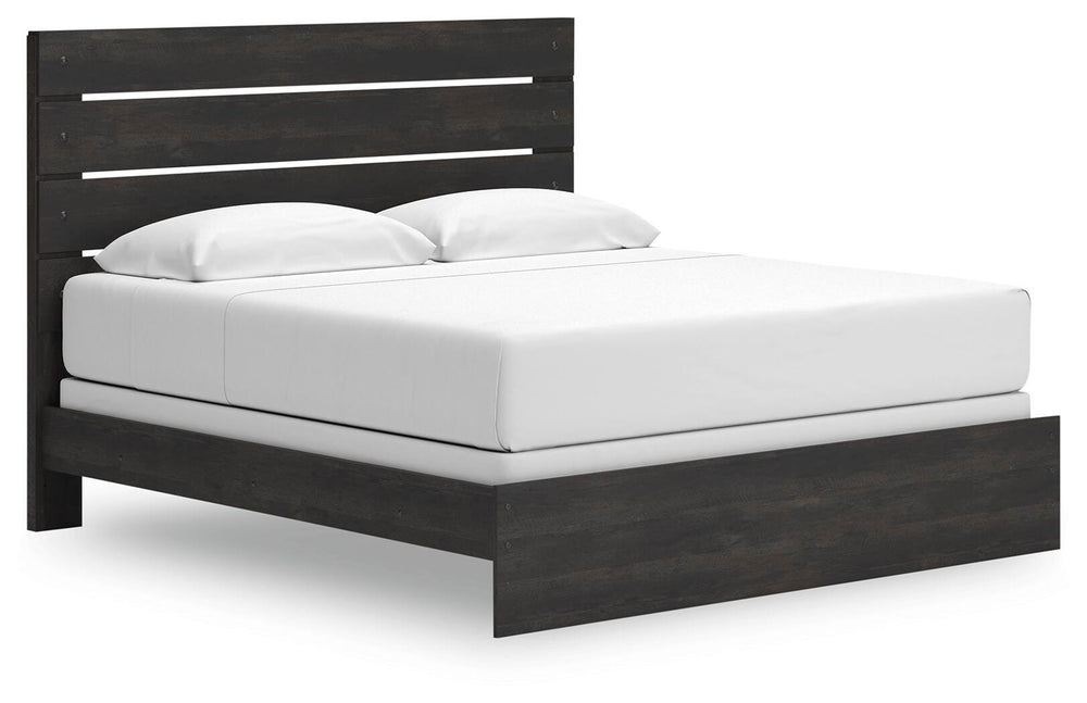 Hollivern King Panel Bed - Dark Gray (1)