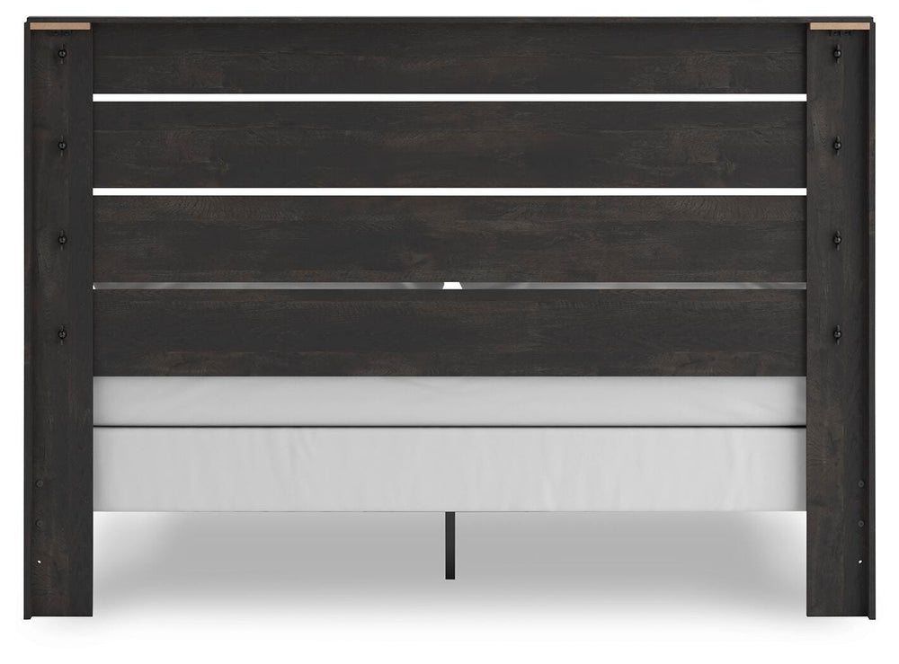 Hollivern King Panel Bed - Dark Gray (7)