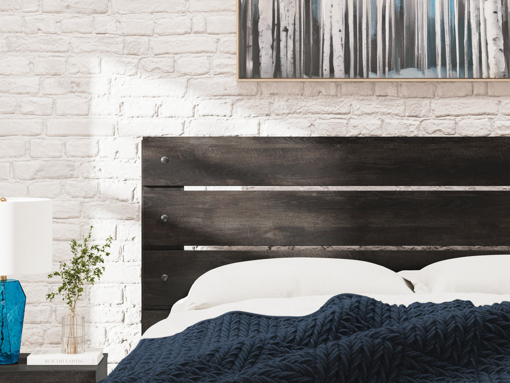 Hollivern King Panel Bed - Dark Gray (10)