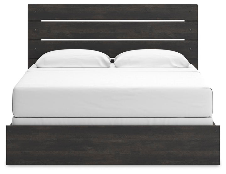 Hollivern King Panel Bed - Dark Gray (6)