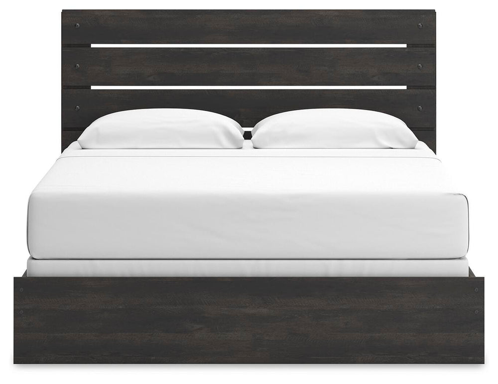 Hollivern King Panel Bed - Dark Gray (6)