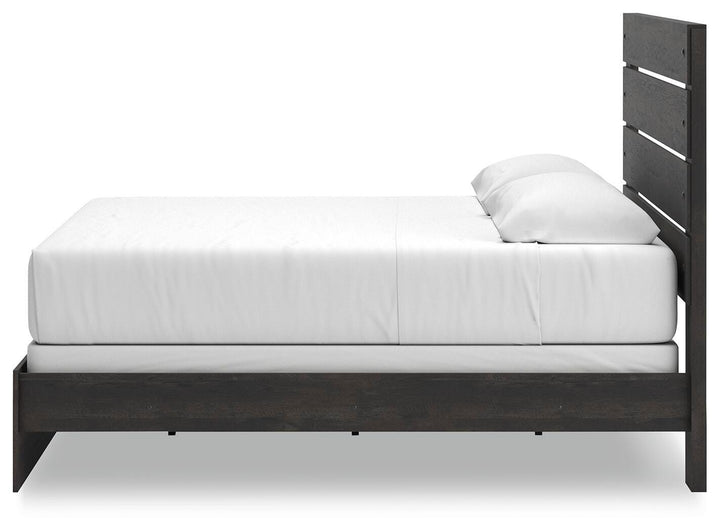 Hollivern King Panel Bed - Dark Gray (8)