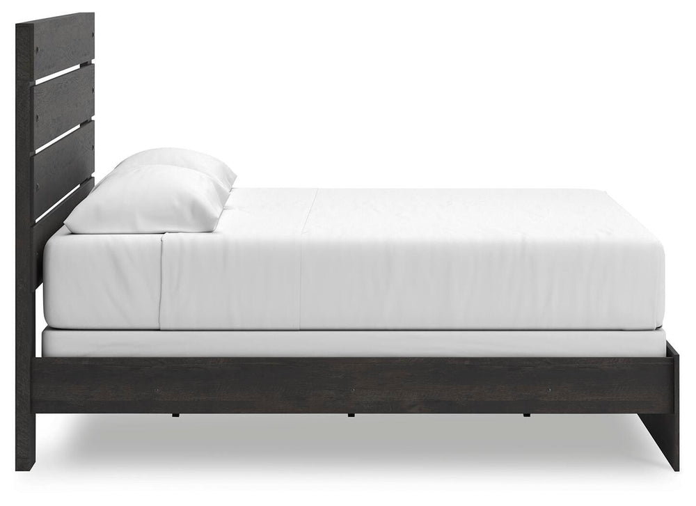 Hollivern King Panel Bed - Dark Gray (9)