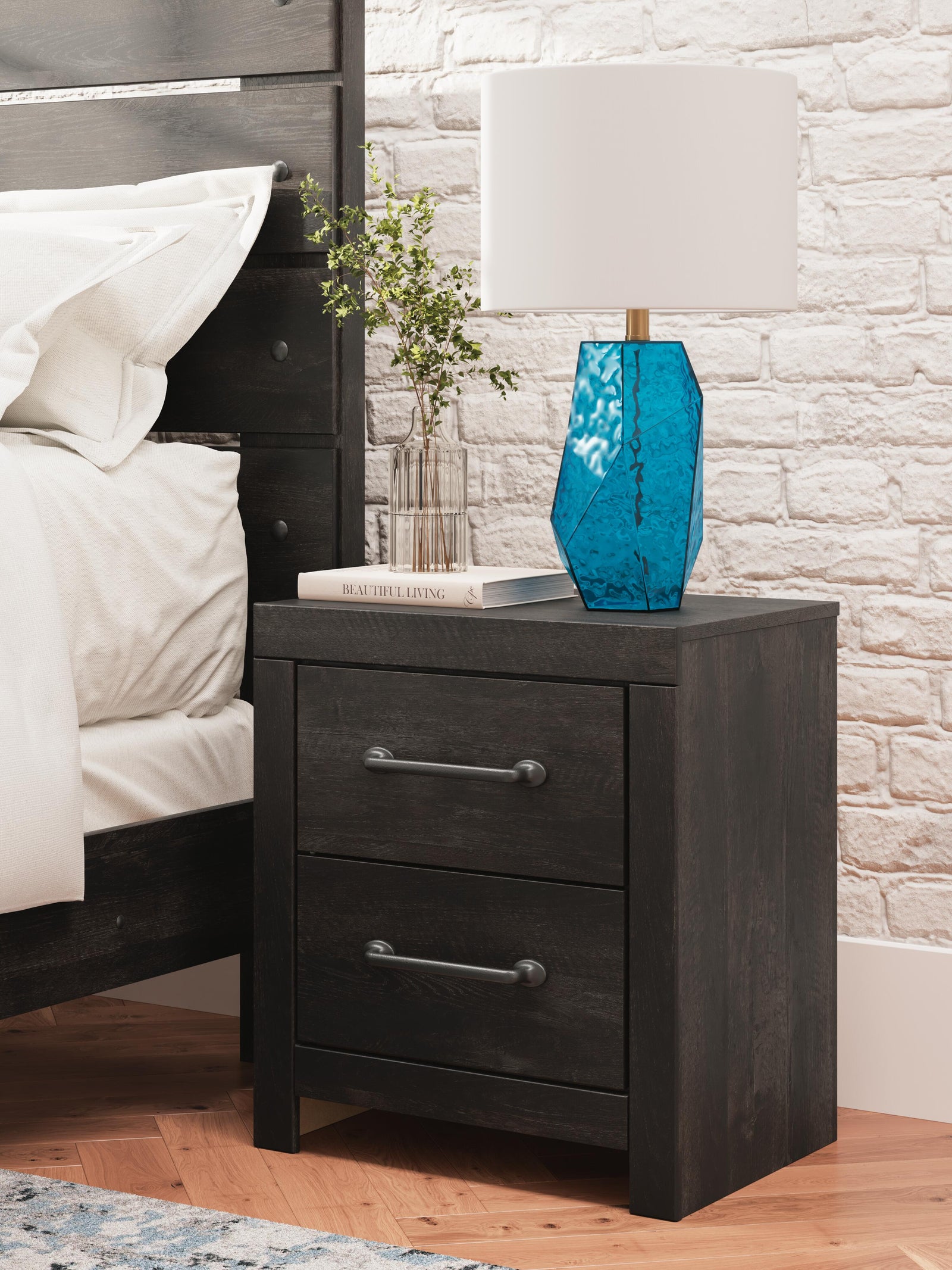 Hollivern Nightstand - Dark Gray (2)