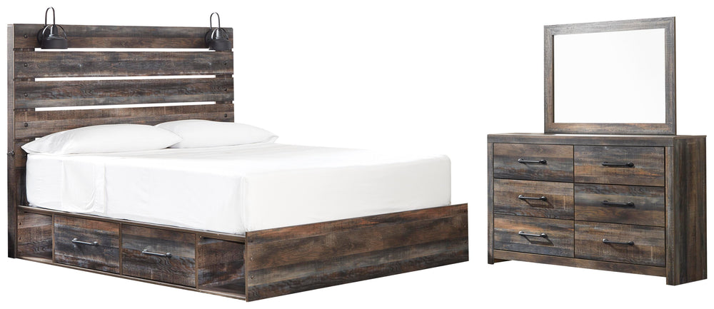 Drystan King Storage Bed, Dresser and Mirror - Multi (1)