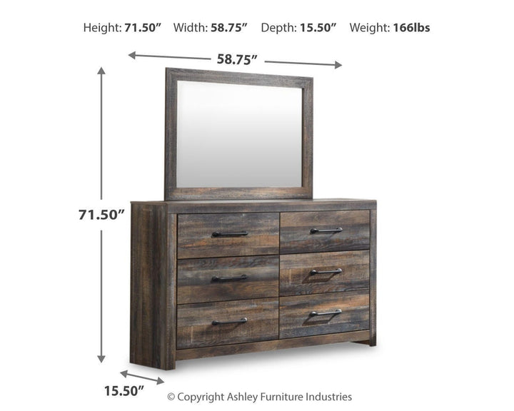 Drystan Dresser and Mirror - Multi (4)