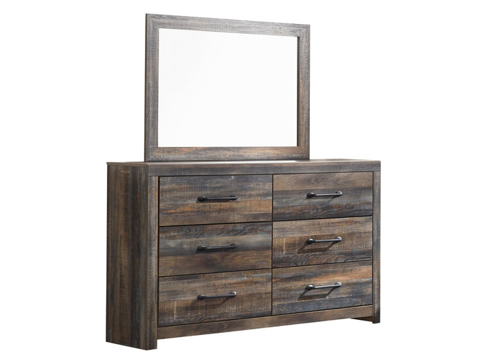 Drystan Queen Panel Bed, Dresser, Mirror and 2 Nightstands - Multi (4)