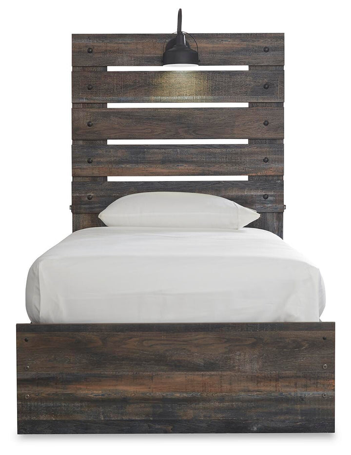 Drystan Twin Panel Bed with 2 Storage Drawers - Multi (2)
