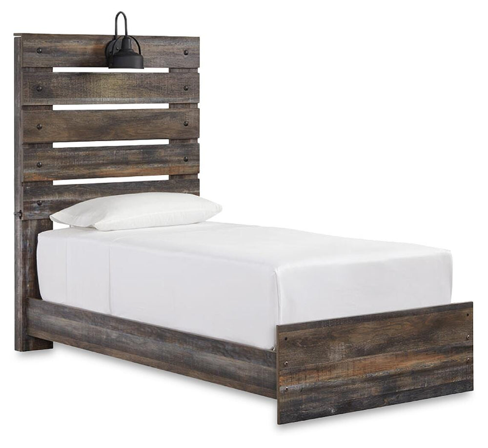 Drystan Twin Panel Bed with Storage, Dresser and Nightstand - Multi (6)