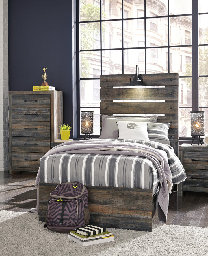 Drystan Twin Panel Bed - Multi (6)