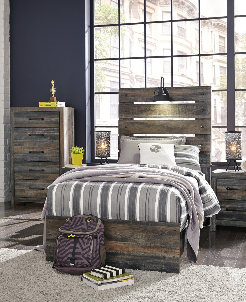 Drystan Twin Panel Bed - Multi (6)