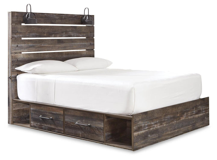 Drystan Queen Panel Bed with 4 Storage Drawers - Multi (1)