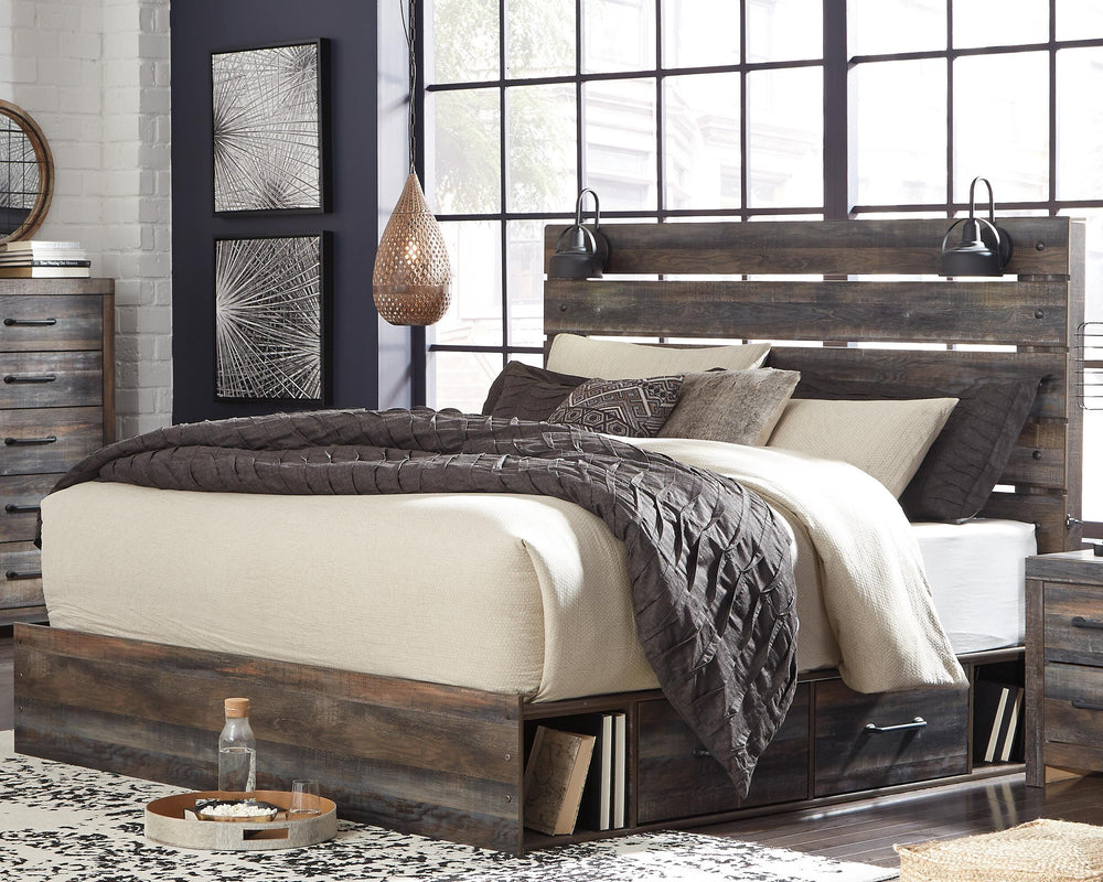 Drystan King Storage Bed, Dresser and Mirror - Multi (8)