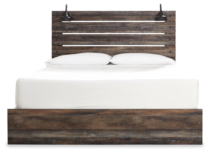 Drystan King Panel Storage Bed and 2 Nightstands - Multi (2)