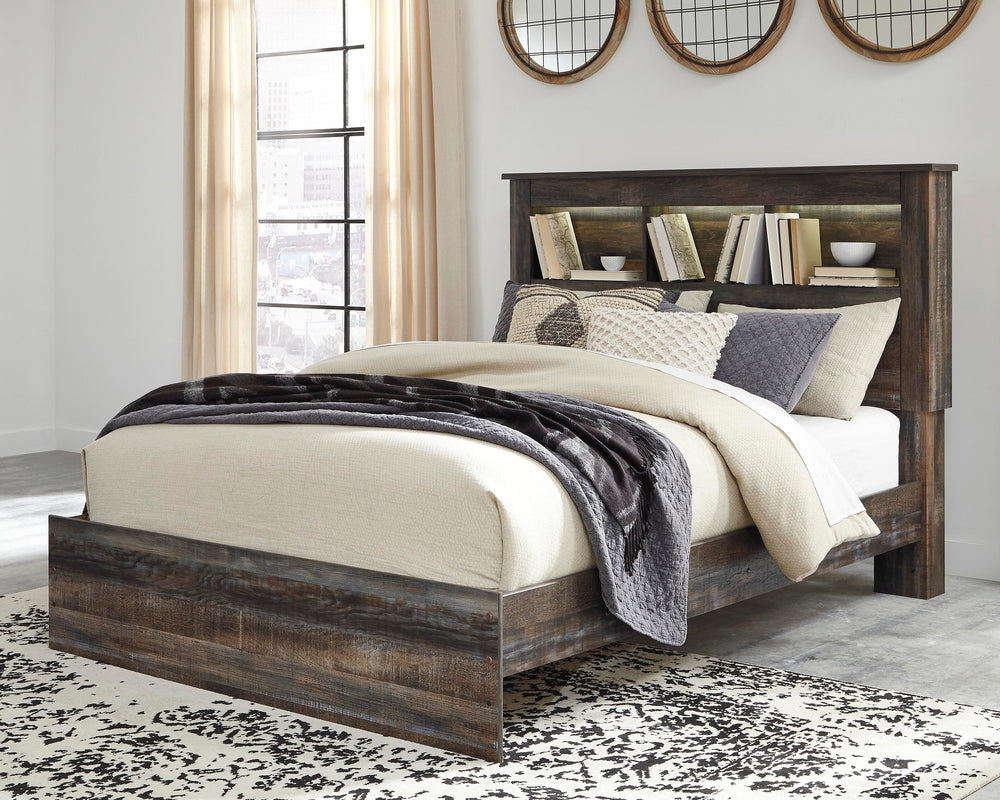 Drystan Queen Bookcase Bed, Dresser and 2 Nightstands - Multi (12)
