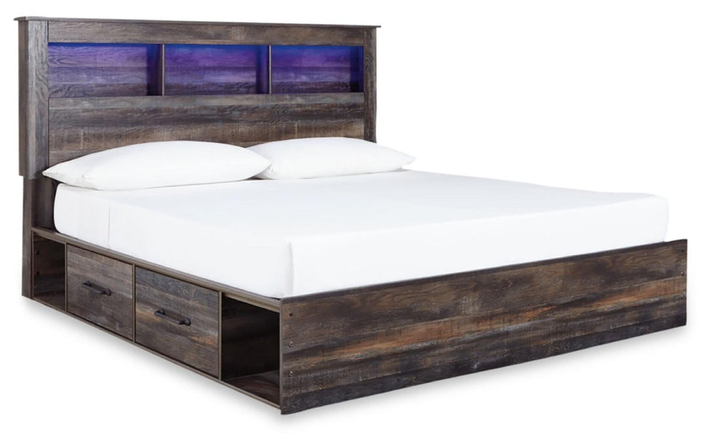 Drystan King Panel Storage Bed, Dresser, Mirror and Nightstand (3)