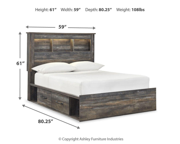 Drystan Full Bookcase Bed - Multi (3)