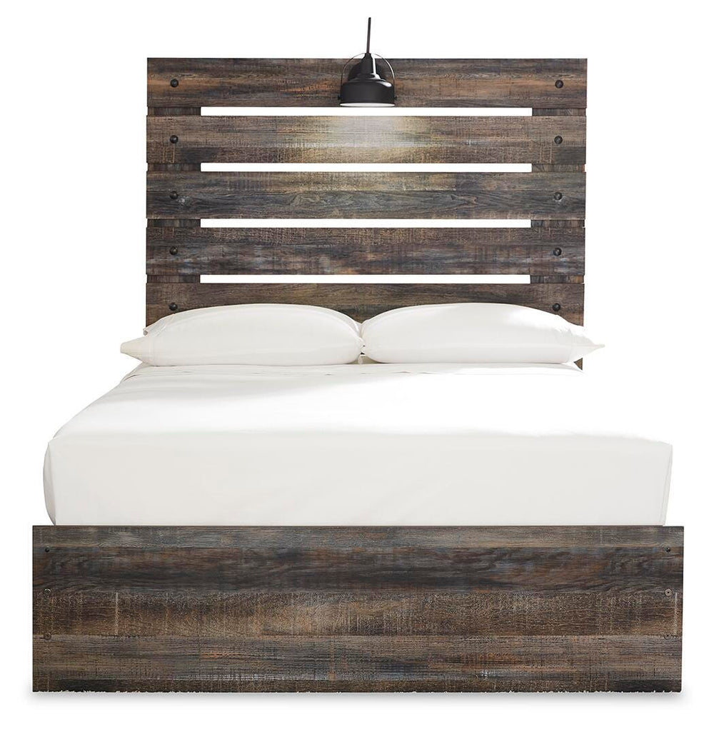 Drystan Full Panel Bed with 2 Storage Drawers - Multi (2)