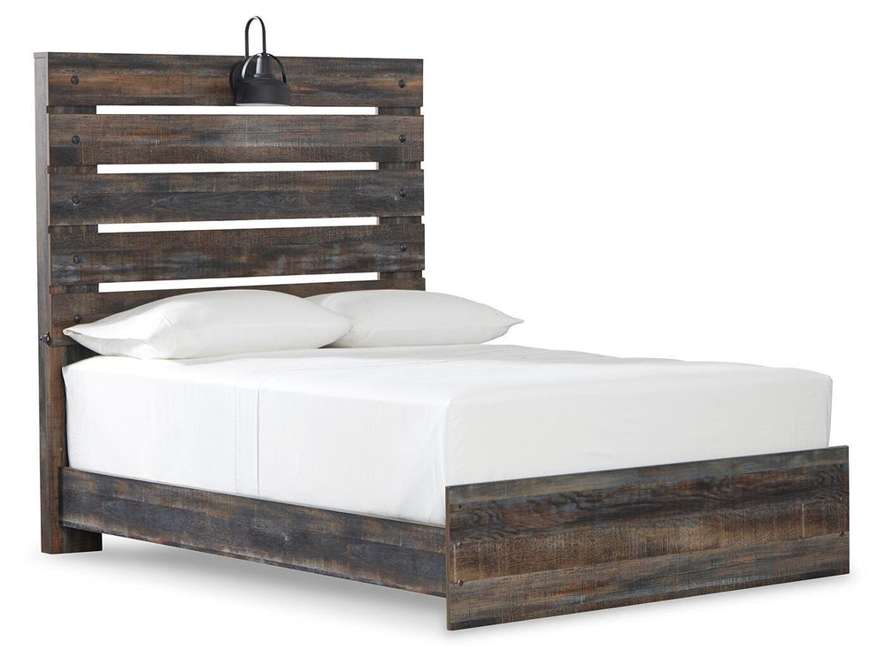 Drystan Full Panel Bed, Dresser, Mirror, and Nightstand - Multi (3)