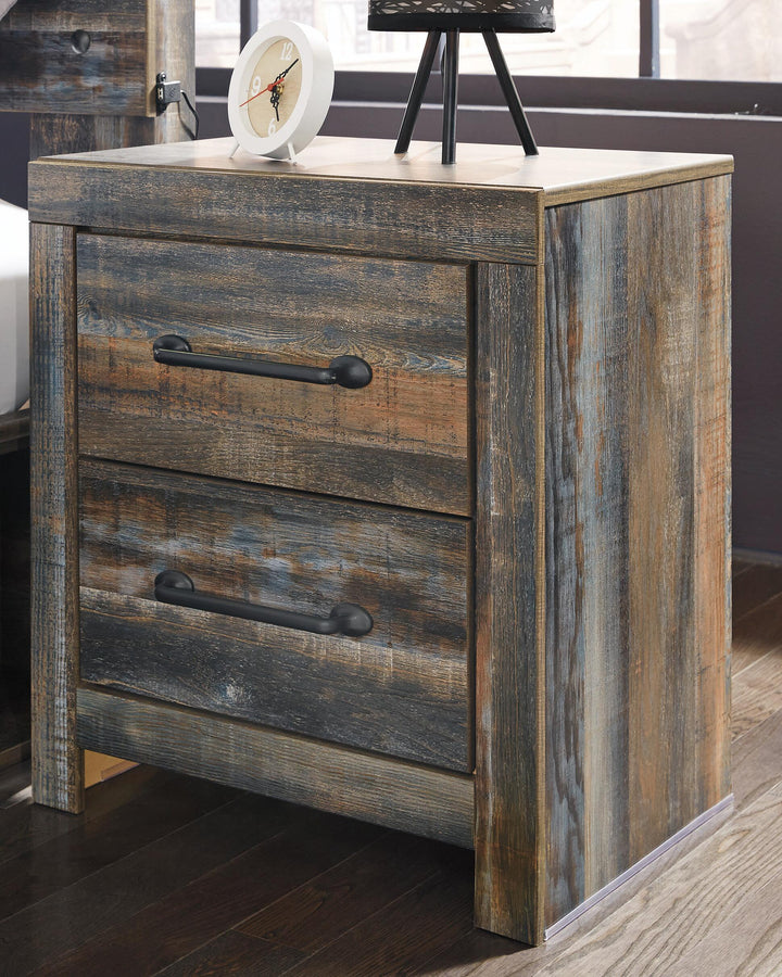 Drystan King Panel Storage Bed and 2 Nightstands - Multi (11)