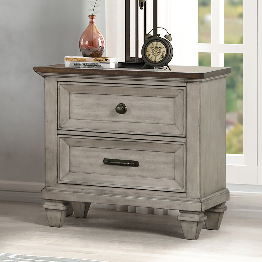 Mariana Nightstand W/usb-Vintage Creme