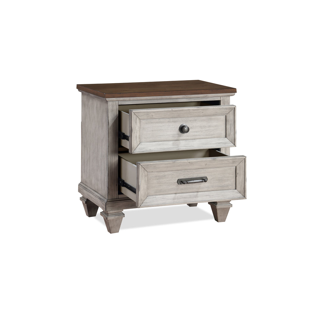 Mariana Nightstand W/usb-Vintage Creme