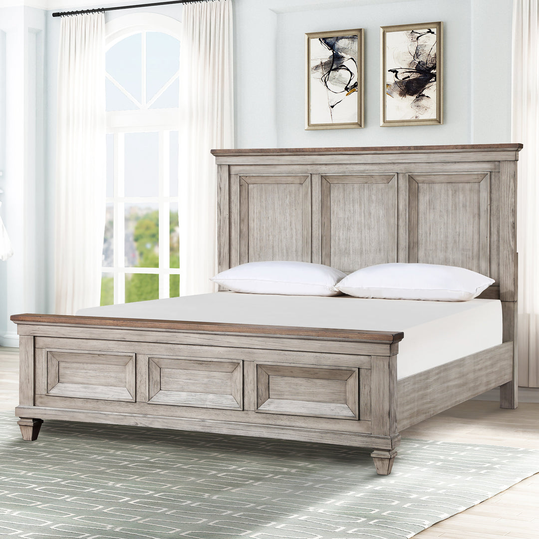Mariana 6/6-6/0 Ek/wk Footboard & Slats-Vintage Creme