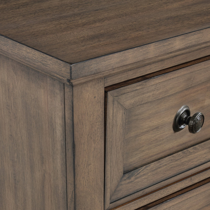 Mariana Nightstand W/usb-Vintage Mocha