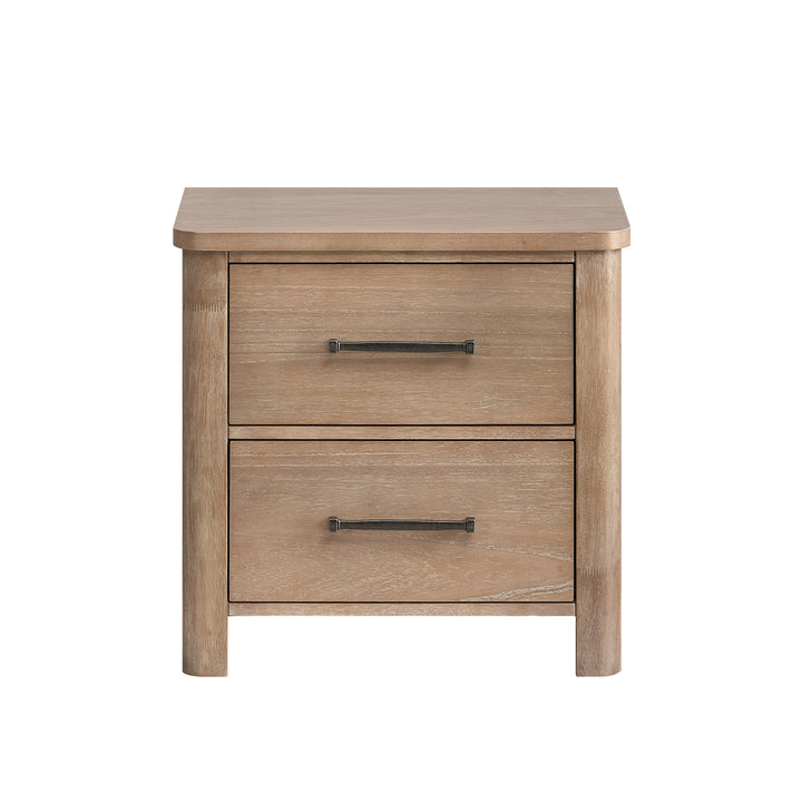 Anika 2 Drawer Nightstand-Natural