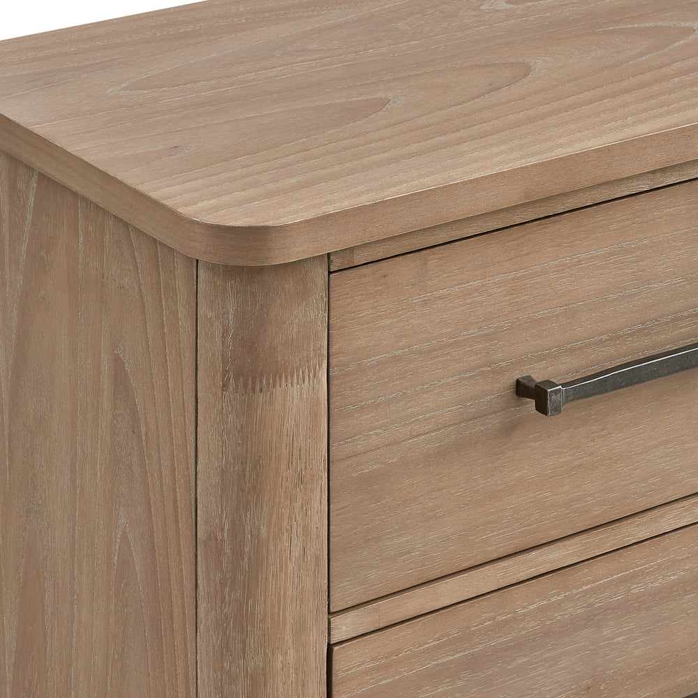 Anika 2 Drawer Nightstand-Natural