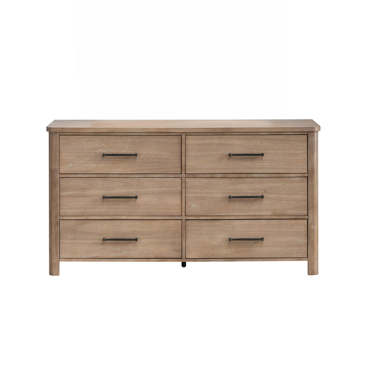 Anika 6 Drawer Dresser-Natural