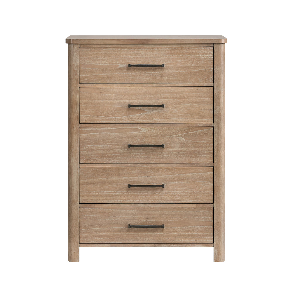 Anika 5 Drawer Chest-Natural