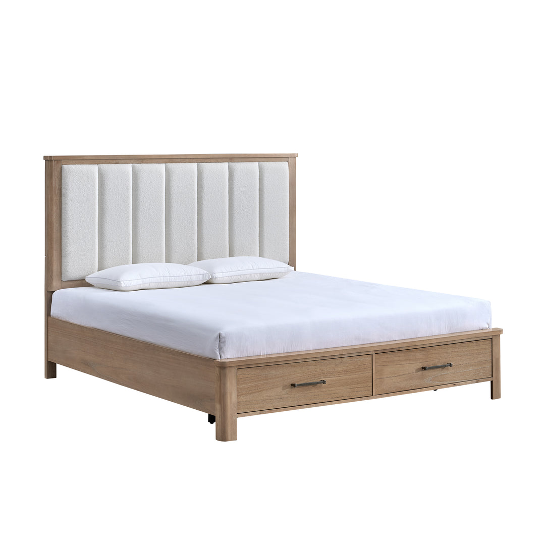 Anika 6/0 WK Storage Bed Side Rails-Natural