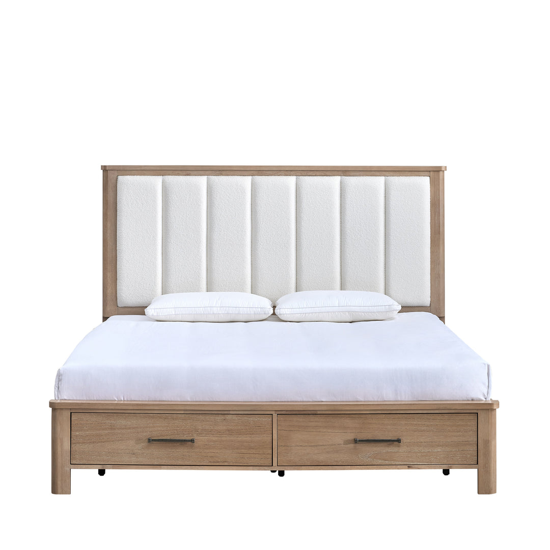 Anika 6/0 WK Storage Bed Side Rails-Natural