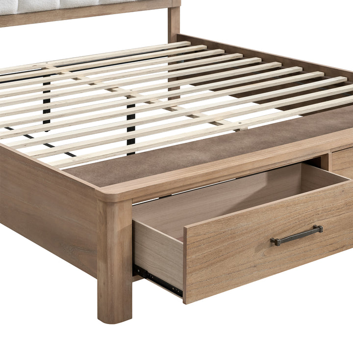 Anika 6/0 WK Storage Bed Side Rails-Natural