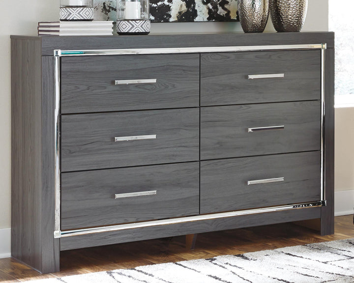 Lodanna Full Panel Bed, Dresser and Chest - Gray (5)