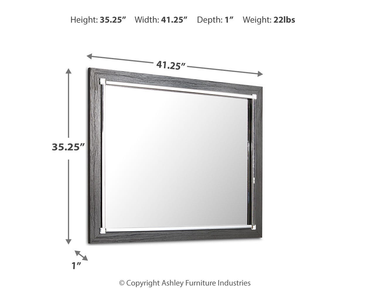 Lodanna Bedroom Mirror - Gray (2)