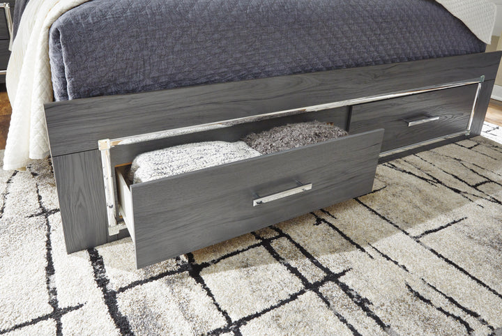Lodanna Queen Storage Bed and Nightstand - Gray (7)