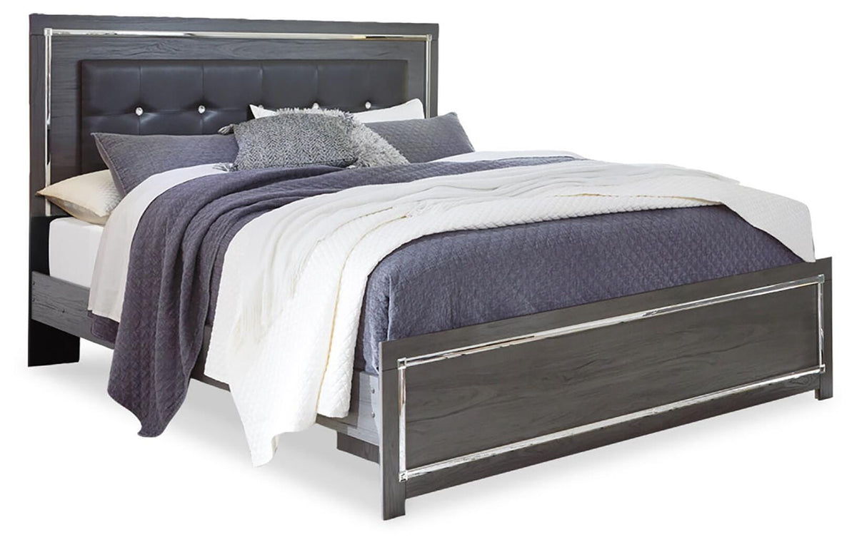 Lodanna King Panel Bed - Gray (1)