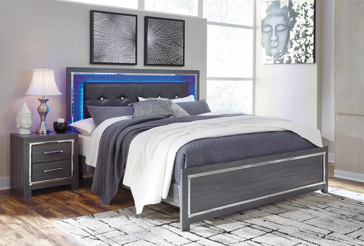 Lodanna King Panel Bed - Gray (3)