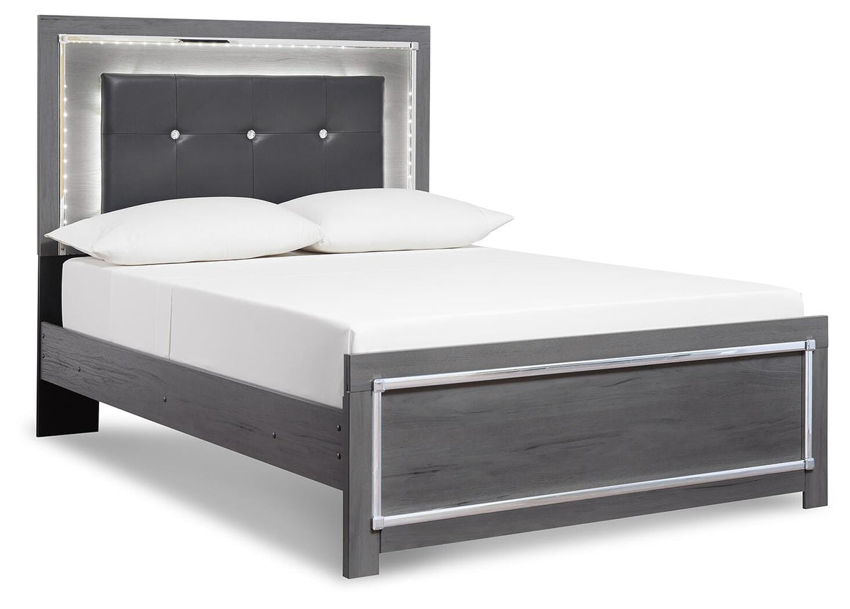 Lodanna Full Panel Bed - Gray (1)