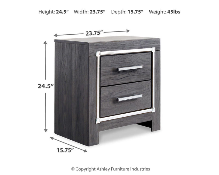 Lodanna Nightstand - Gray (4)