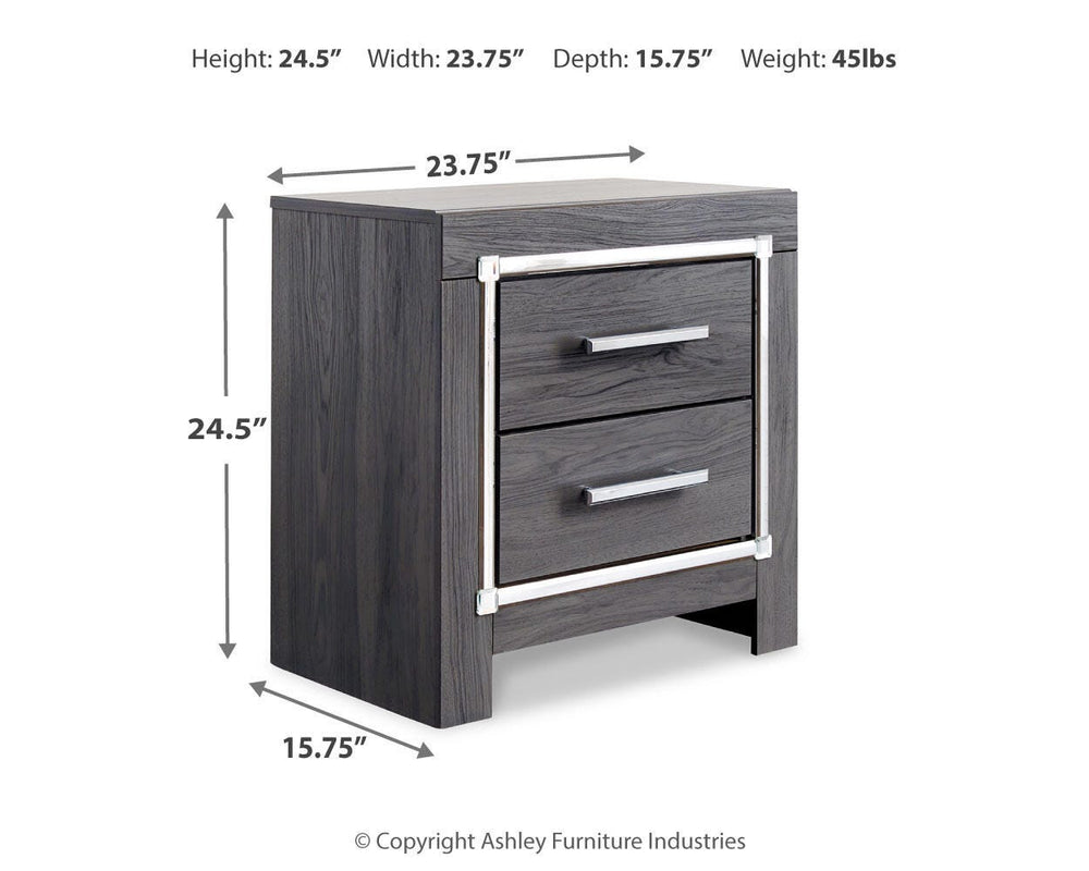 Lodanna Nightstand - Gray (4)