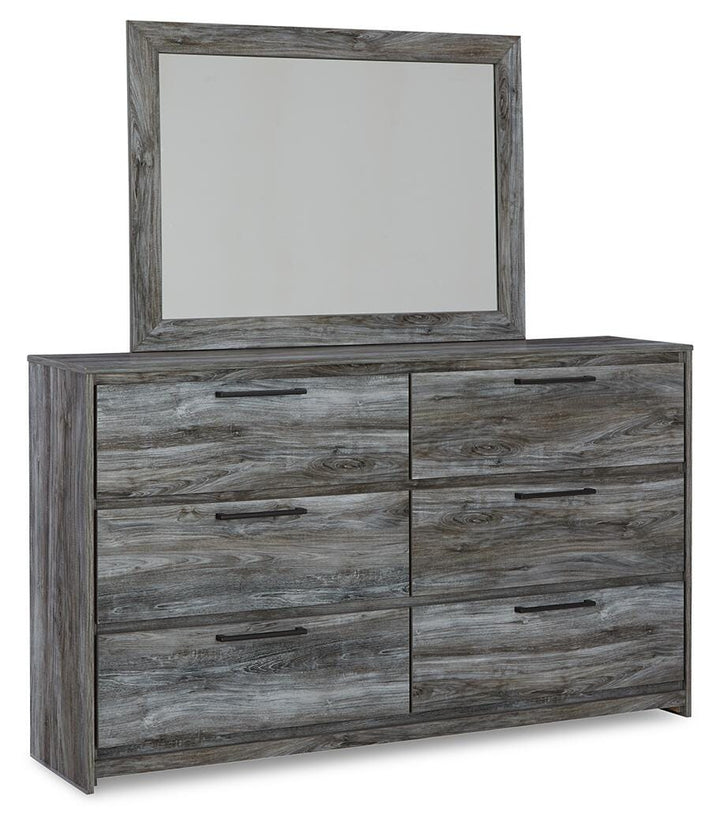 Baystorm Full Panel Storage Bed, Dresser and Mirror - Gray (2)