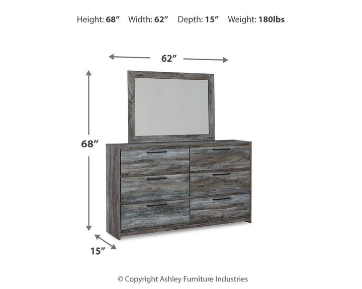 Baystorm Twin Panel Bed, Dresser, Mirror and Chest (3)