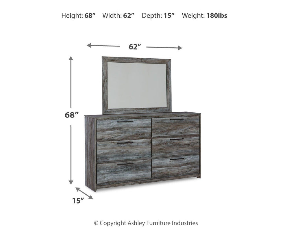 Baystorm Dresser and Mirror - Gray (8)